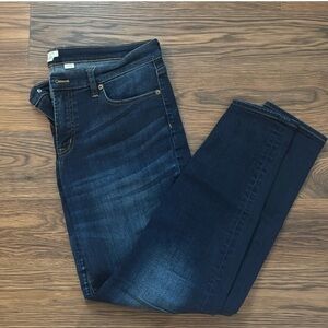 Women’s J. Crew Blue Skinny Jeans Classic Style, stretchy, dark blue, size 31/30